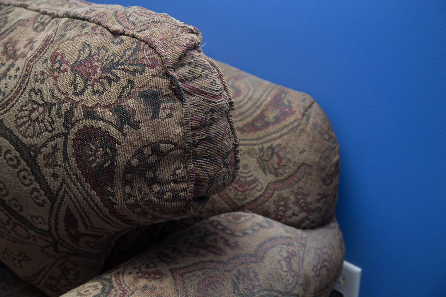 Bauhaus Oversized Paisley Upholstered Armchair EBTH